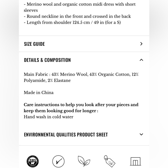 Sezane Milena Dress M - Picture 3 of 7